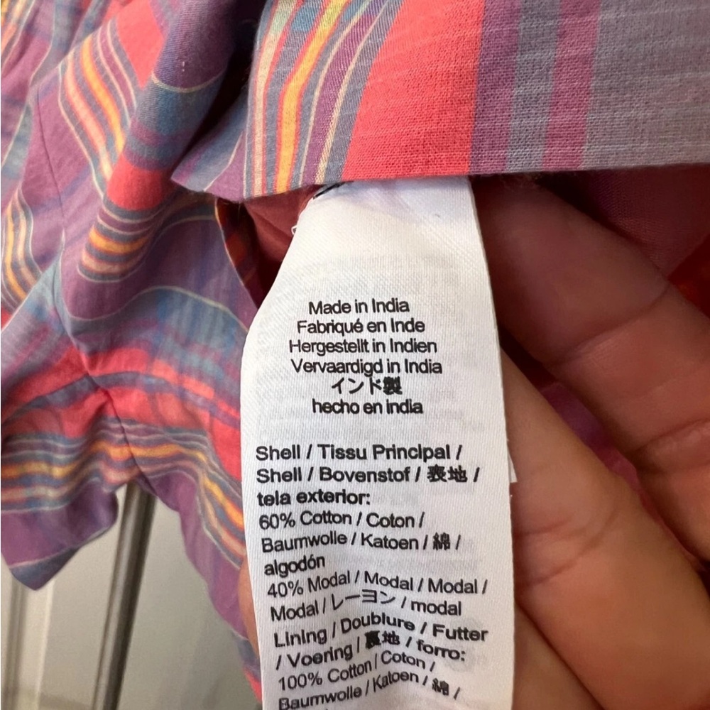 J. Crew 2023 M Pull-On Short Sunset Plaid - Picture 4 of 5
